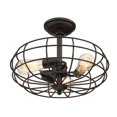 thumbnail image 4 of Savoy House 1-8075-3-13 Scout 3 Light Semi-Flush en Bronze Anglais, 4 of 5