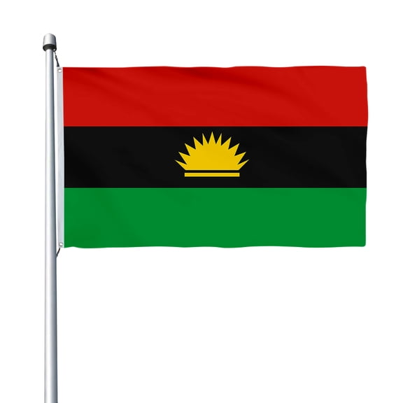 Aihccy Biafra Flag with Brass Grommets Size - 3x5Ft
