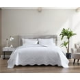 thumbnail image 3 of G3 Home 90036 Ivy Bedspread Set, White - Queen Size - 3 Piece, 3 of 7