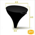 thumbnail image 4 of YBM Home Small Plastic Funnel for Water Bottle Liquid Transfer Food Grade, 8 fl. oz,- 39-1333black, 4 of 5