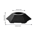 thumbnail image 4 of Pantalla Vintage Camping Lantern Hexagon Tent Lamps Shade para CARGO Black, 4 of 4