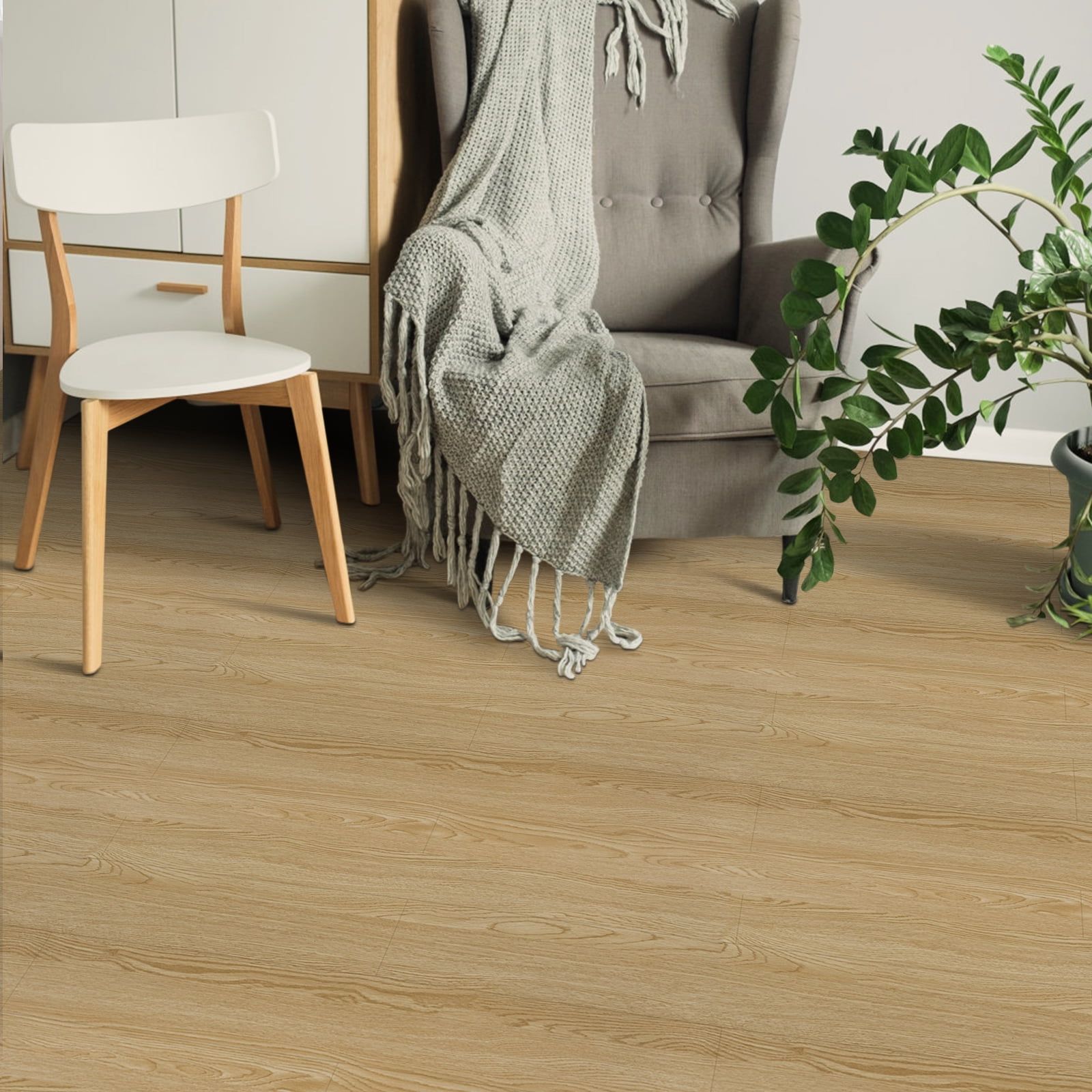 (4 pack) UMIGGEE Multi-color Peel and Stick Vinyl Flooring Roll 15.7-in x 118-in /12.8 Sq.Ft Thicken Self-Adhesive Vinyl Wood Grain Floor Wear-Resistant Easy DIY Install Home Decor