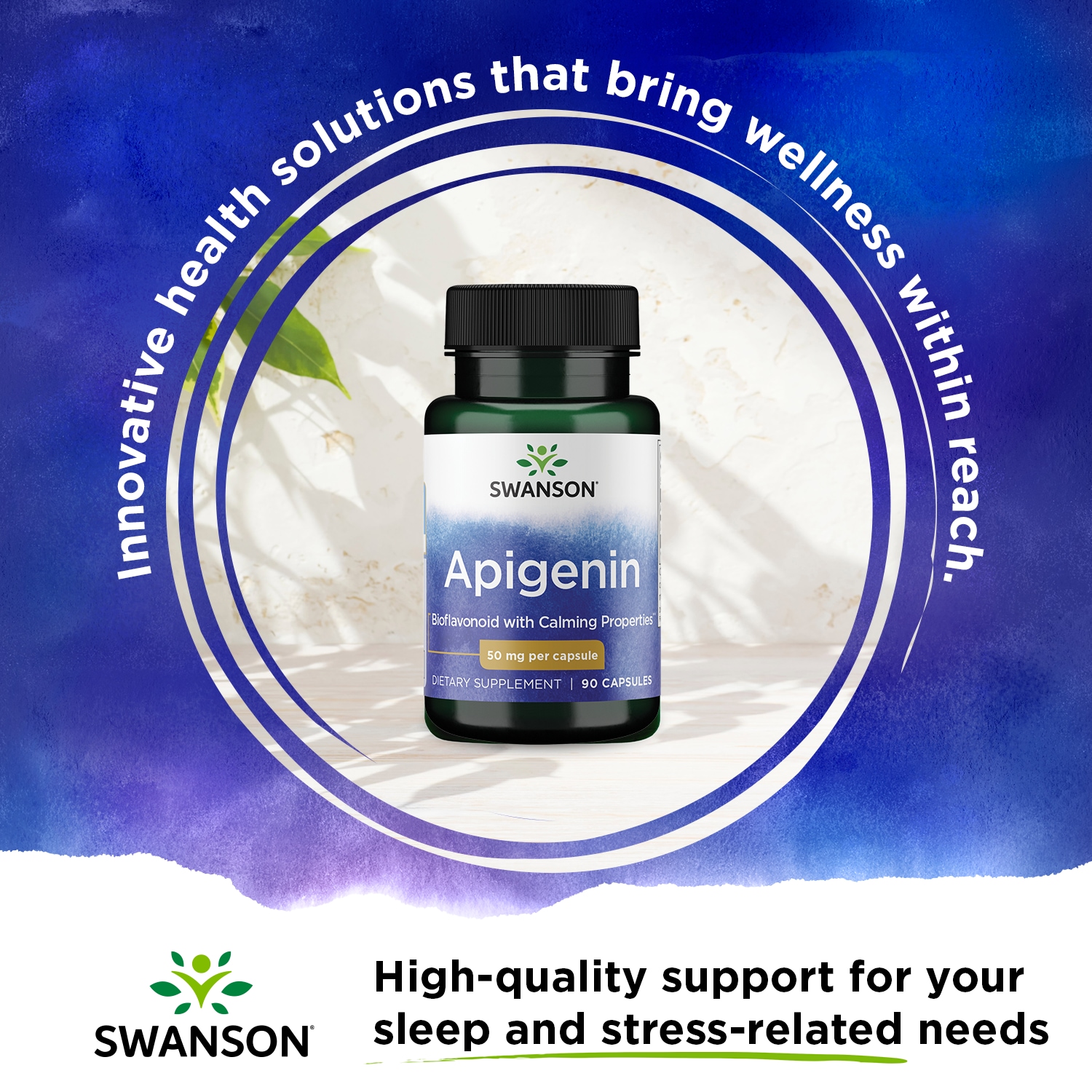 Swanson Apigenin - Natural Supplement Promoting Prostate Health - Bioflavonoid Supplement Supporting Glucose Metabolism & Nervous System Health - (90 Capsules, 50mg Each) - image 2 of 5