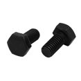 thumbnail image 2 of 5pcs M8x16mm Thread 12.9 Grade External Hex Head Left Hand Screw Bolt Black, 2 of 2
