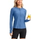 thumbnail image 4 of Craaazy Women Casual Full Zip Jacket, Solid Color Long Sleeve Sun Protection Top, Slim Fit with Thumb Holes and Pockets for Daily Wear Gifts, 4 of 8