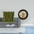 thumbnail image 2 of Adorno de reloj de pared cuadrado silencioso para baño, , cocina, estudio con resina en relieve decorativa antigua europea, adorno para c, 2 of 8
