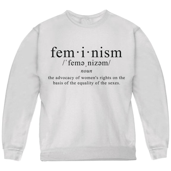 Feminism Definition Youth Sweatshirt White YMD