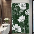 thumbnail image 1 of Green Floral Shower Curtain, Abstract Aesthetic Flower Botanical Sketch Print Bathroom Curtain for Bathtub Home Decor Waterproof Fabric Machine Washable with 12 Hooks, 1 of 6