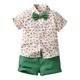thumbnail image 1 of Boys Outfits & Sets Toddler Gentleman Casual Short Sleeve Floral Hawaii Beach Holiday Shirts and Shorts Set for Kids,Size 4-5 Years, 1 of 7