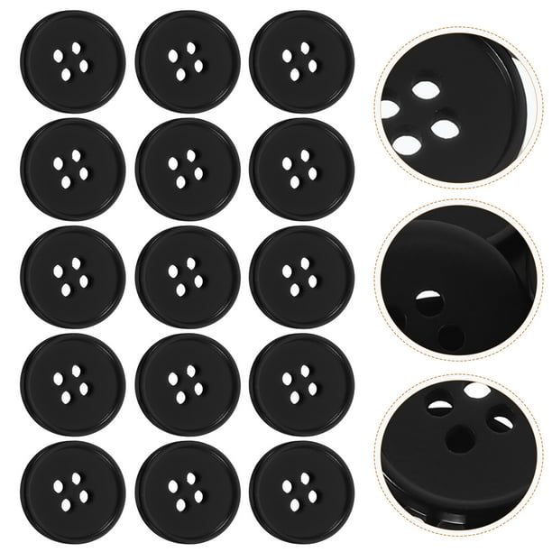 unbranded 100Ud Botones De Resina Para Ropa Y Manualidades Redondo Con Cuatro Orificios