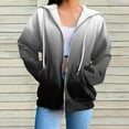 thumbnail image 2 of Sweatshirt for Women Winter Loose Fit Hooded Long Sleeve Bubble One Shoulder Drawstring Solid Color Hoodie Polyester Hoodies Sweatshirts(Black,XL), 2 of 4