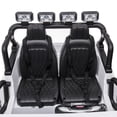 thumbnail image 3 of S609 12V Two-Seater Electric Ride-On Jeep Truck for Kids with Remote Control, LED Lights, MP3 Player - White, 3 of 5