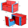thumbnail image 2 of Gymax Multi-functional Kids Sofa Table Chair Set Couch Storage Box Furniture Bedroom, 2 of 10