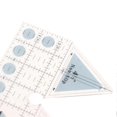 thumbnail image 2 of Ruler Grids 45/60/90 Degree Double Strip Ruler Transparent Acrylic Non Slip Quarter Triangle Cutting Guide for Sewing, 2 of 4