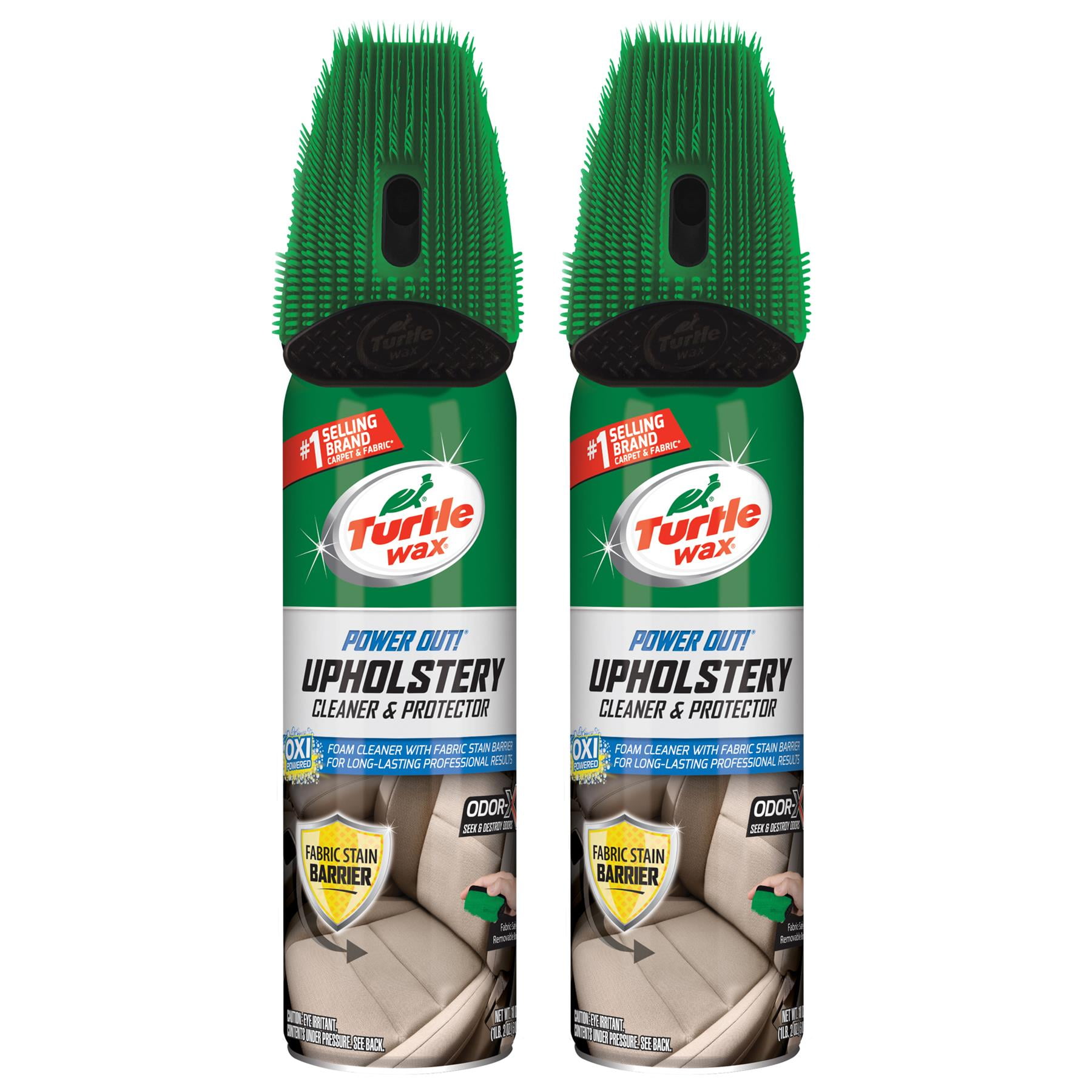 Turtle Wax Power Out! Upholstery Cleaner Odor Eliminator 18 Fl Oz 2 Pack