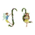 thumbnail image 2 of 2 PCS Fairy Flower Pot Huggers Flying Angel Sculptures Outdoor Yard Fairy Garden Garden Decoración de de, 2 of 8