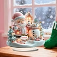 thumbnail image 3 of Adornos navideños planos 2D | Decoración festiva para fiestas en casa o en la oficina | Ligeros y fáciles de colgar | Decoraciones y regalos de temporada reutilizables, 3 of 5