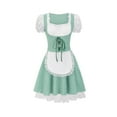thumbnail image 2 of Pisexur Robe à Manches Courtes Col Carré Mode Robe à Manches Courtes Col Carré Imprimée Confortable Été Épaules Dénudées Robe pour Femmes, 2 of 9