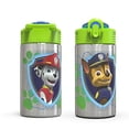 thumbnail image 4 of Zak Designs Paw Patrol - Botella de agua de acero inoxidable de 15.5 onzas con boquilla de popote abatible, dise&ntilde;o duradero sin BPA, Paw Patrol Boy SS Zak Designs NA, 4 of 12