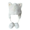 thumbnail image 2 of Winter Trapper HatsWomens Winter Solid Color Ears Fashion Plush Hat Warm And Cold Proof Ear Cap, 2 of 6