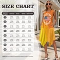 thumbnail image 5 of Psesaysky American 250 Years of Freedom Mens Shorts Sleeve Shirt &Womens Sleeveless Flowy Tunic Dress Couples Orange Matching Hawaiian Luau Outfit His and Her Topical Shirts and Dresses, 5 of 7