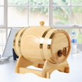 thumbnail image 3 of Dispensador de cerveza de pino Macarena con soporte para vino color madera 5L Barril de vino, 3 of 7
