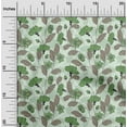 thumbnail image 2 of oneOone Silk Tabby Green Fabric Floral Retro Sewing Material Print Fabric By The Yard 42 Inch Wide, 2 of 5