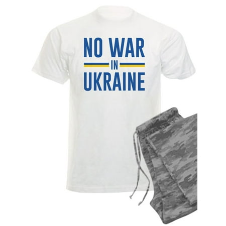 

CafePress - No War In Ukraine - Men s Light Pajamas