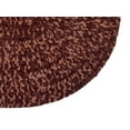 thumbnail image 4 of Better Trends 5' x 8' Oval Braided Rug 100% Polyester Durable and Stain Resistant Reversible Indoor Area Utility Rug, Chenille Tweed Collection - Burgundy/Mauve, 4 of 5