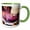 Green/White, variant on 3drose, Cuisine, La Madonna Restaurant, Cancun, Mexico - Sa13 Gjo0182 - Greg Johnston, 15oz Two-tone Green Mug
