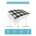 thumbnail image 5 of Farmhouse Checkered Full Size Down Alternative Comforter, Lightweight Comforter Quilt Bedding Set with Pillow Shams Black White Buffalo Plaid All Seasons Bed Comforter Duvet Insert 78"x90", 5 of 7