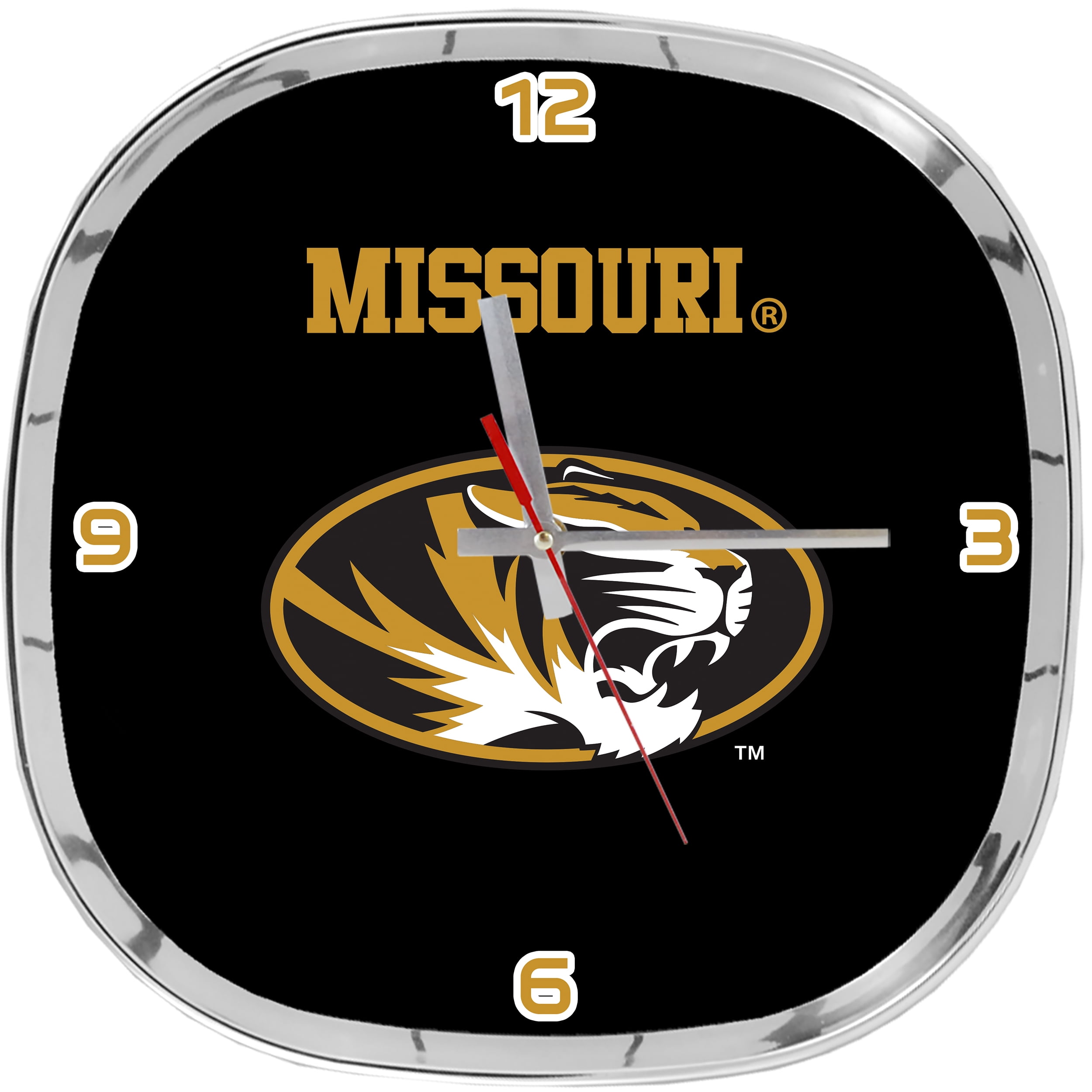 Missouri chrome Clock Mizzu Tigers