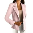 thumbnail image 2 of Fartey Blazer for Women Dressy Casual Button Down Notched Lapel Business Blazer Slim Fit Solid Color Jackets Work Office Blazer, 2 of 9
