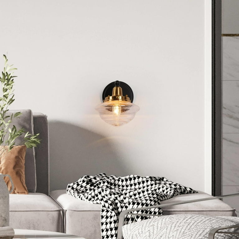 Wall lights black and gold store