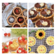 thumbnail image 5 of Molde para hornear de acero al carbono con encaje de flores, molde para tarta de frutas, mini cupcakes, galletas, tartas, molde para hacer uno mismo, 5 of 6