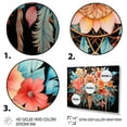 thumbnail image 3 of Designart "Dreams In Coral Coral Dream Catcher" Spiritual Canvas Wall Art, 3 of 5