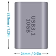 2pcs 10Gbps USB 3.1 A Female to Type C Female Converter OTG Adapter Fast Charging