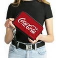 thumbnail image 4 of The Coca-Cola Company Wallet, Zip Around, Coca Cola Coke Script Logo Centered Red White, Vegan Leather, 4 of 7