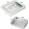 thumbnail image 6 of 67047 Catch Pan for Weber Spirit/Spirit II 200/300 Genesis and Genesis II LX200/300 Series Grill for Weber Traveler Drip Tray with 6415 Aluminum Liner, Replacement for Weber 67047 83156 6415, 6 of 8