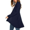 thumbnail image 5 of Fengqque Women's Long Sleeve Casual Comfortable Solid Color Cardigan Top Blouse, 5 of 8