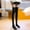 22_Black, variant on Lroveb Thigh High Stockings for Women Multi Color Fancy Design Over The Knee Socks Stockings Stockings