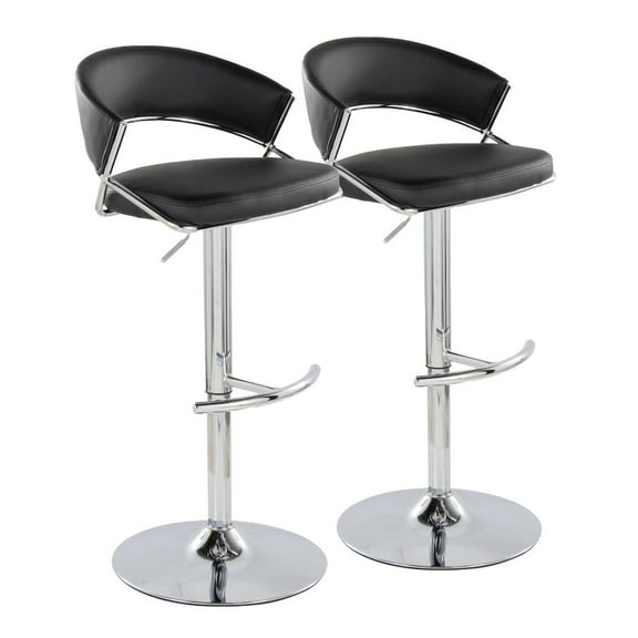 LumiSource Jie Adjustable Barstool - Set of 2