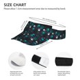 thumbnail image 3 of Daiia Animal Footprints Pattern Sport Sun Visor Hats Visor Cap Adjustable Empty Top Baseball Cap Cotton Ball Caps for Women and Men, 3 of 7