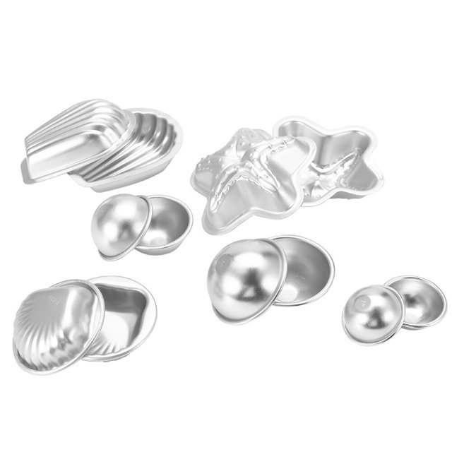 Moldes para bombas de baño de aleación de aluminio, herramientas para tartas artesanales hechas a mano con gas