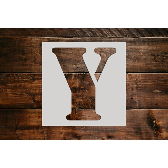 Letter Y Stencil - Art and Wall Stencils (6"x6")