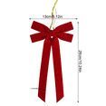 thumbnail image 3 of Goodw7 Christmas Velvet Bow Decorations 16 Pack, Wreath Garland Decorations with Gold Ties, Plush Velvet Ribbon for Holiday Gift Wrapping Ornaments, 3 of 4