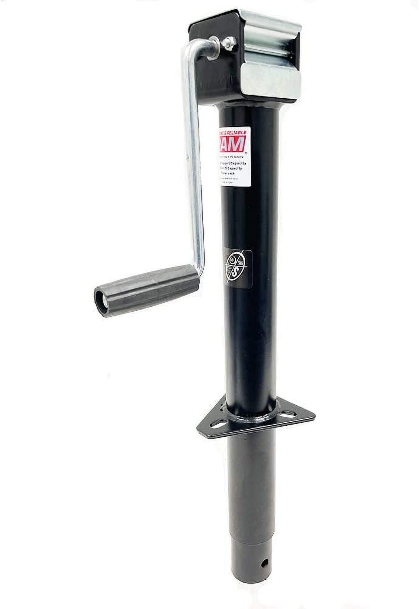 Southwest Wheel 5,000 lbs Side Wind RAM A-Frame Trailer Jack w/6" Steel Caster Wheel