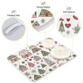 thumbnail image 3 of Yayeee Dish Drying Mat for Kitchen Counter 16"x18" Microfiber Absorbent Pad, Green Nordic Christmas, 3 of 7