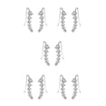 thumbnail image 3 of Qarigey Mujeres Niñas una 7 Crystal Ear Cuffs Hoop Climber Stud Pendientes Star Ear Stud Pin Accesorios de joyería Type4 NO4 Qarigey CBP048047, 3 of 4