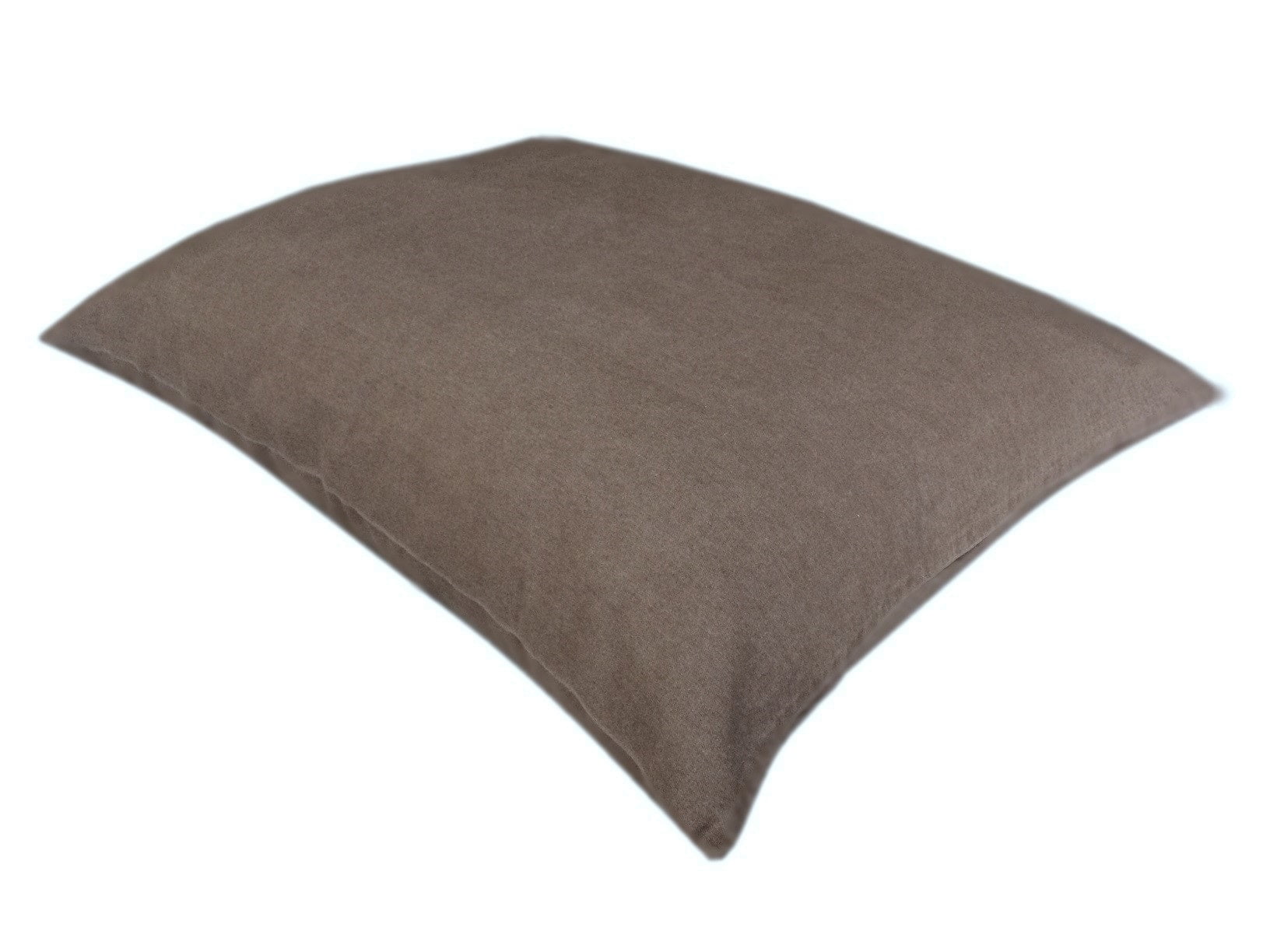 Dogbed4less Shredded Memory Foam Bed Pillow 36" x 29" with Brown Denim Cover
